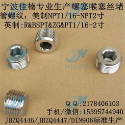 寧波佳楠專(zhuān)業(yè)DIN910 JB ZQ4450堵頭 優(yōu)質(zhì)五金產(chǎn)品制造解析